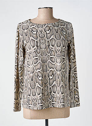 T-shirt manches longues manches longues beige VLT'S BY VALENTINA'S femme