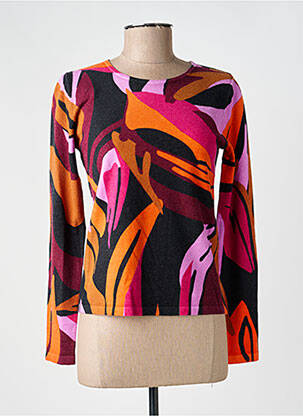 Pull coupe cintrée manches longues orange TELMAIL femme