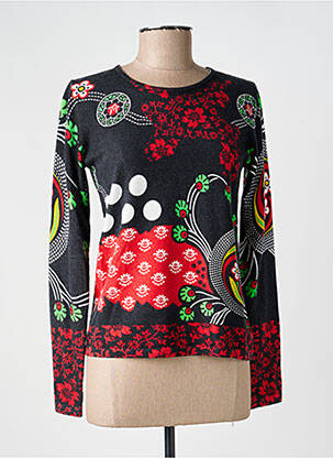 Pull coupe cintrée manches longues noir TELMAIL femme