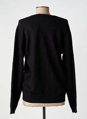 Pull col v manches longues noir BRANDTEX femme