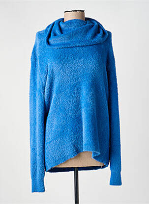 Pull coupe cintrée manches longues bleu BARBARA LEBEK femme