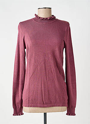 Pull coupe cintrée manches longues violet CONCEPT K femme
