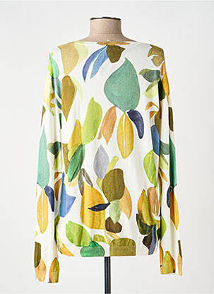 Pull col v manches longues beige ANNA & GABRI femme