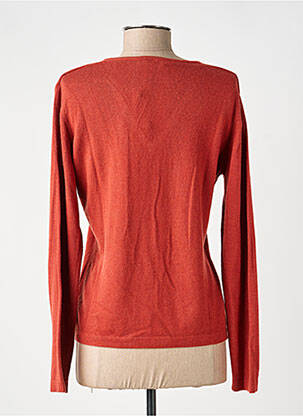 Pull coupe cintrée manches longues orange L'ATELIER D'ANNA femme