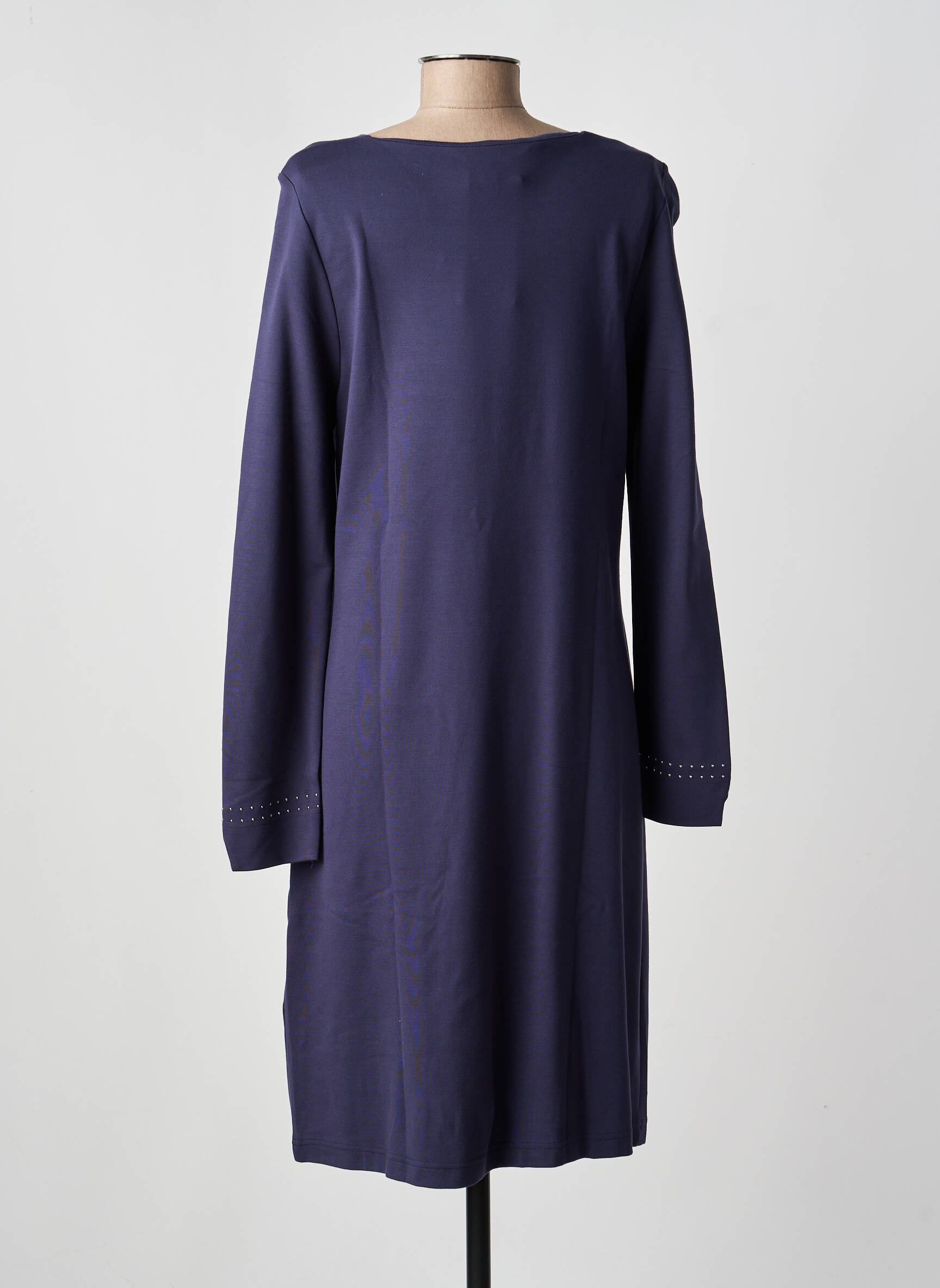 Robe mi-longue manches longues manches longues bleu JOY OF LIFE femme