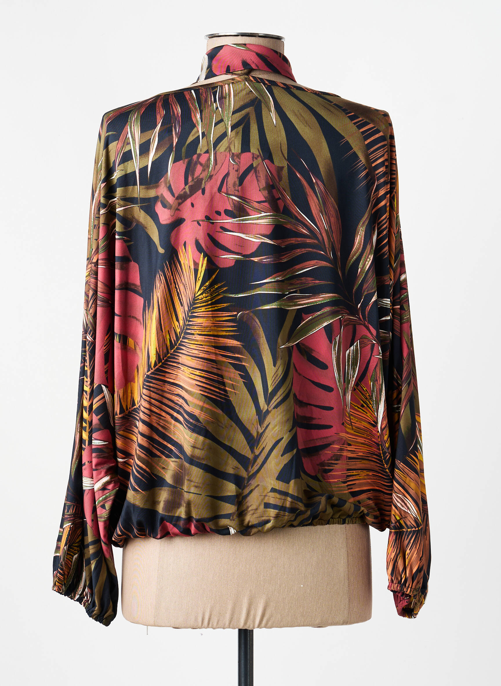 Blouse manches longues manches longues noir K-DESIGN femme