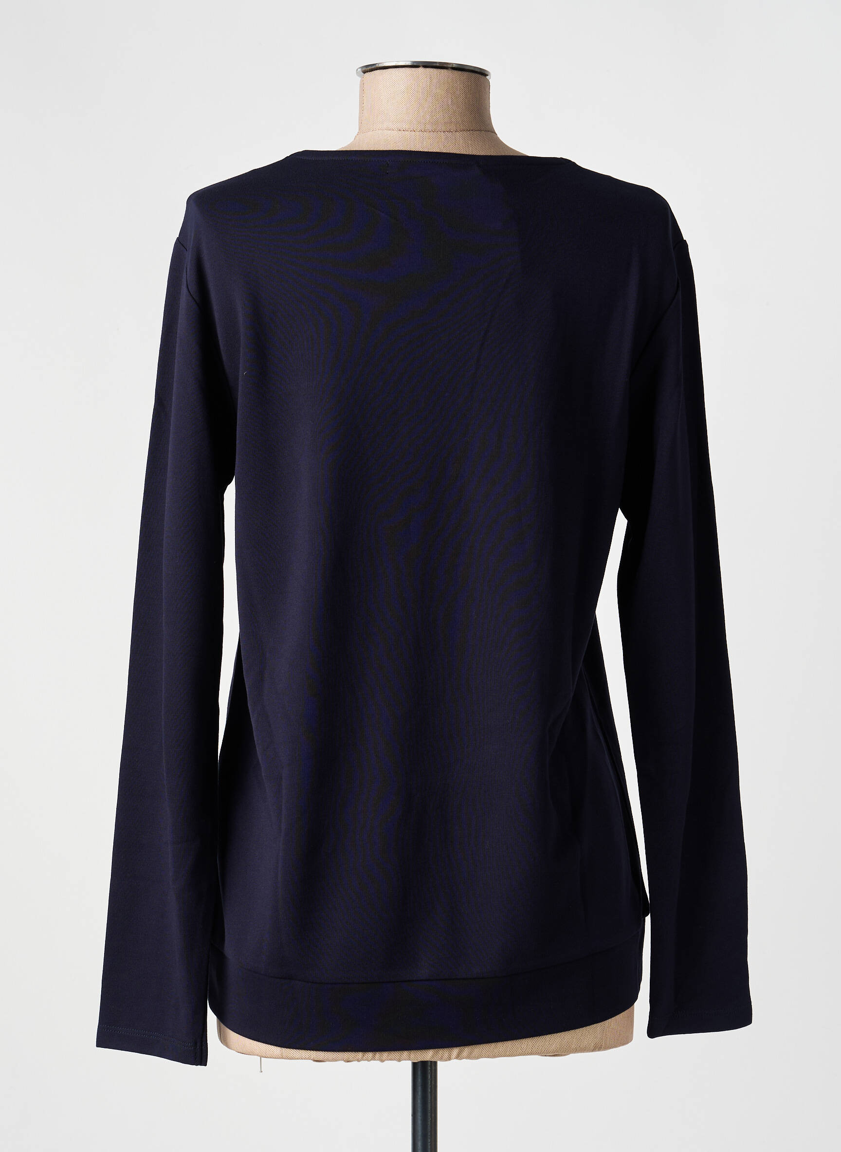 Sweat-shirt stretch manches longues noir KALISSON femme