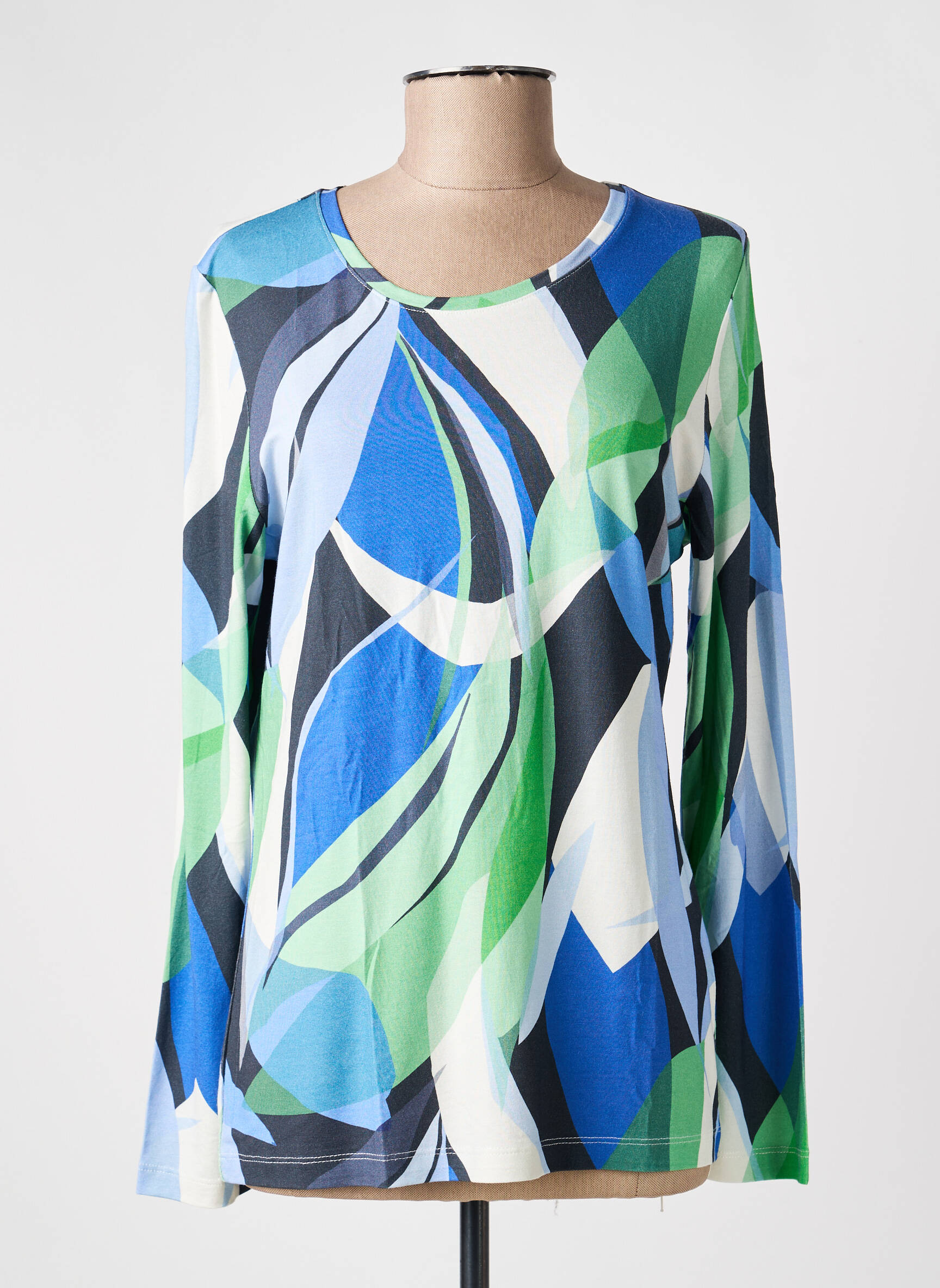 T-shirt manches longues manches longues bleu JOY OF LIFE femme