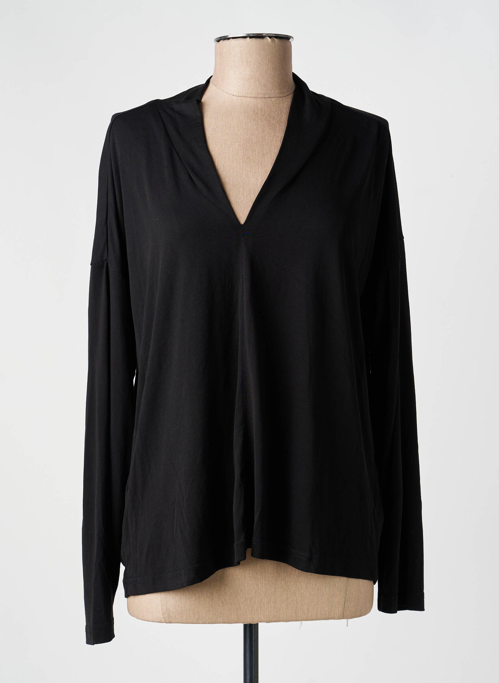 T-shirt manches longues manches longues noir BROADWAY femme