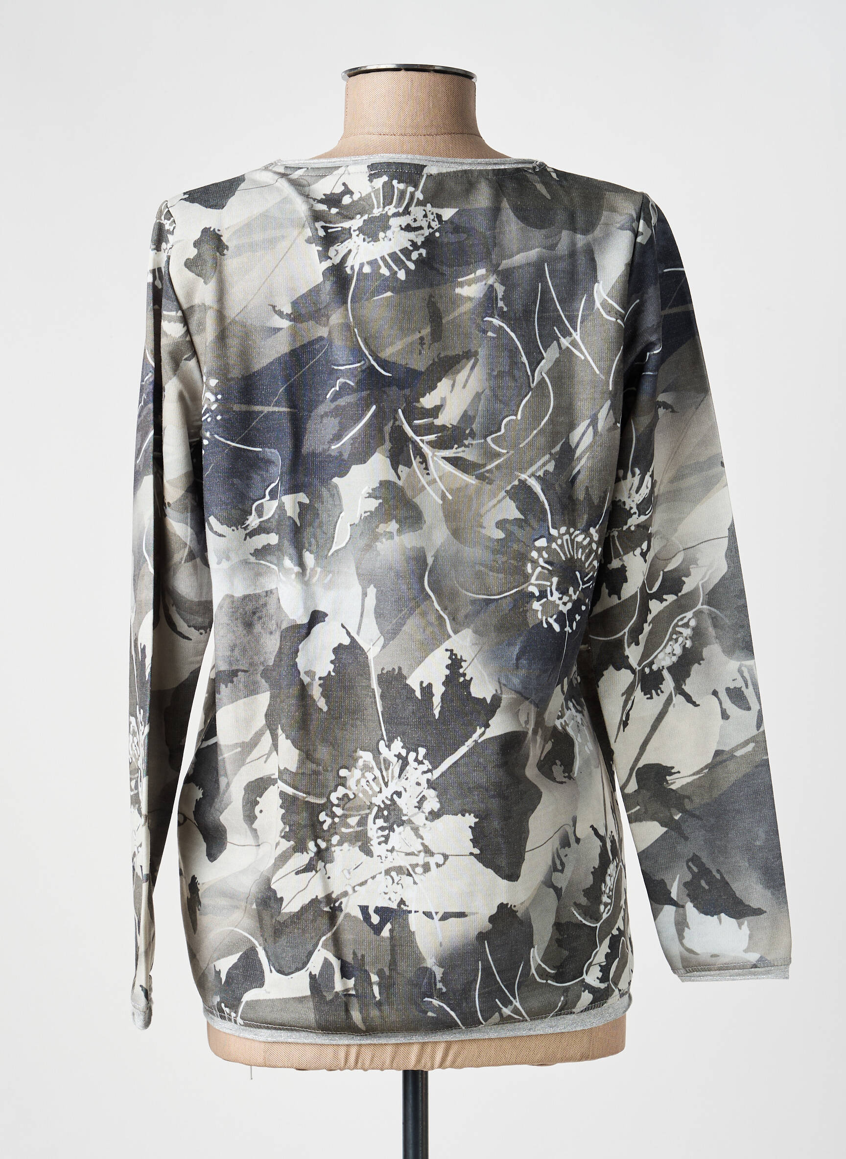Sweat-shirt stretch manches longues vert JOY OF LIFE femme
