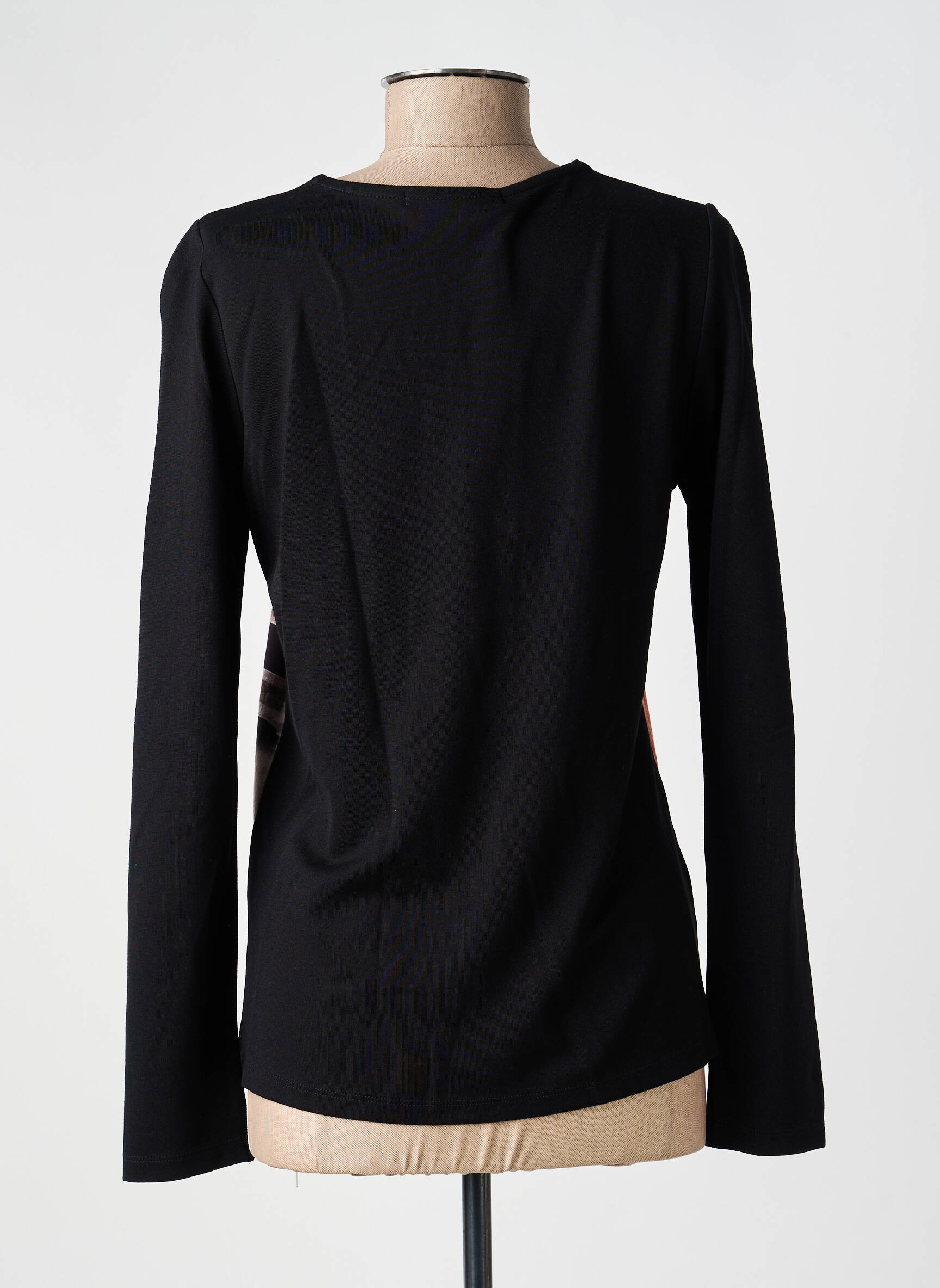 T-shirt manches longues manches longues noir KALISSON femme