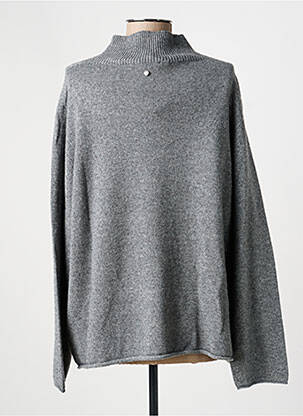 Pull tissage chiné manches longues gris OUI femme