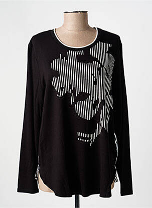 Top manches longues manches longues noir BARBARA LEBEK femme