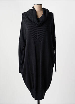Robe pull resserrée sur le bas manches longues noir MARBLE femme
