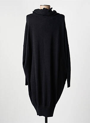 Robe pull resserrée sur le bas manches longues noir MARBLE femme