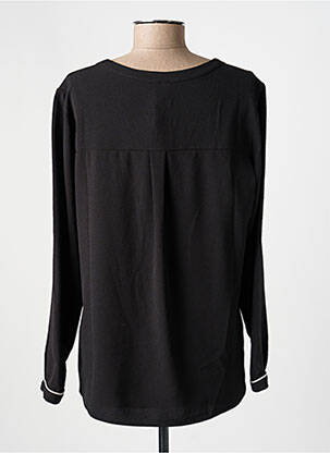 Blouse col rond manches longues noir GUY DUBOUIS femme