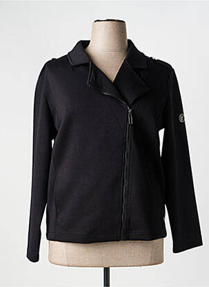 Veste casual col tailleur noir HAJO femme