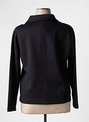 Veste casual col tailleur noir HAJO femme