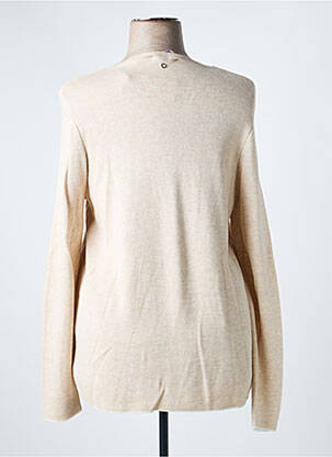 Pull tissage chiné manches longues beige S.OLIVER femme