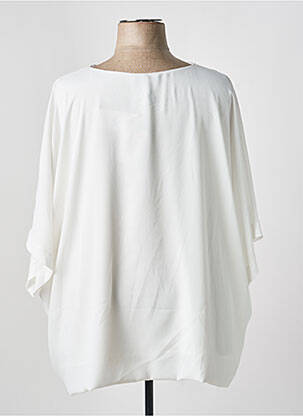 Blouse col rond manches longues blanc GREGORY PAT femme