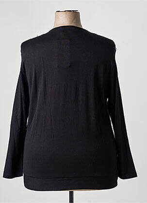 Pull resserrée sur le bas manches longues noir BAGORAZ femme