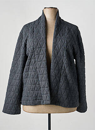 Veste casual coupe droite gris POISSONS BLANCS femme