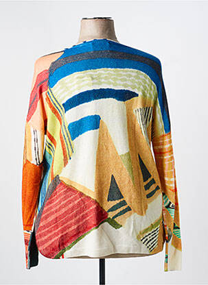 Pull col v manches longues vert ALDO MARTIN'S femme