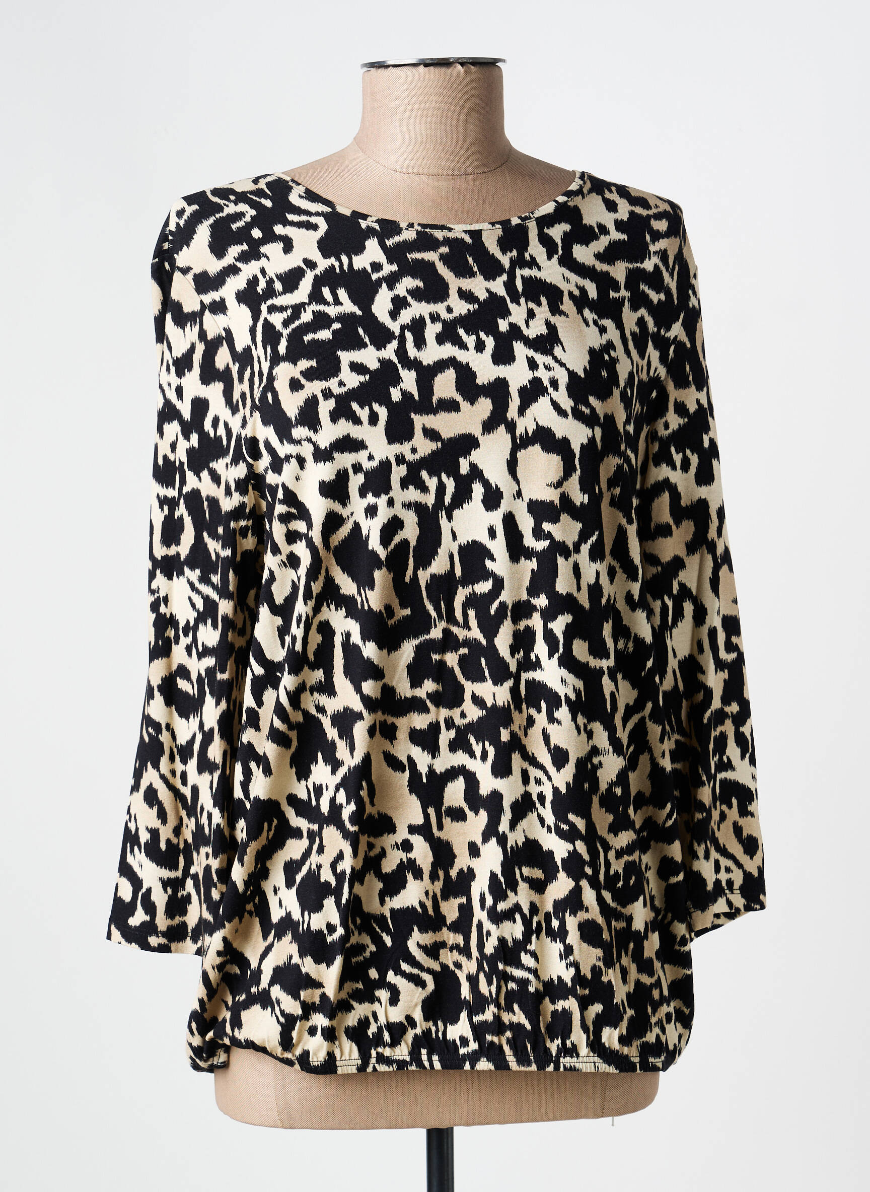 Top manches longues manches longues beige BARBARA LEBEK femme