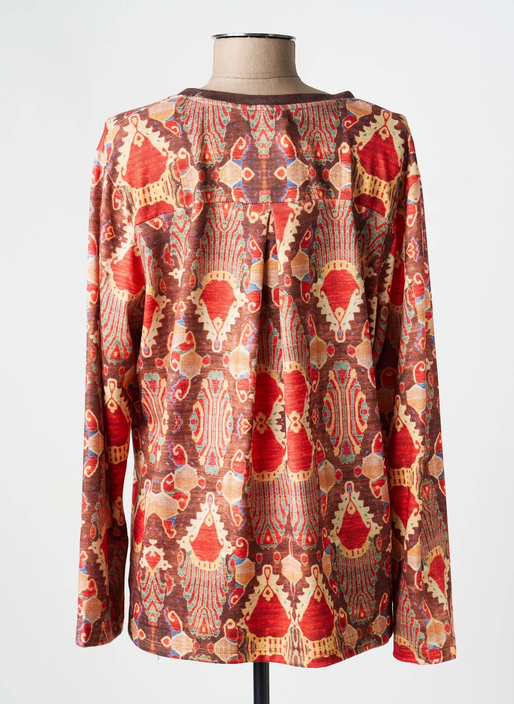 Top manches longues manches longues marron TINTA femme