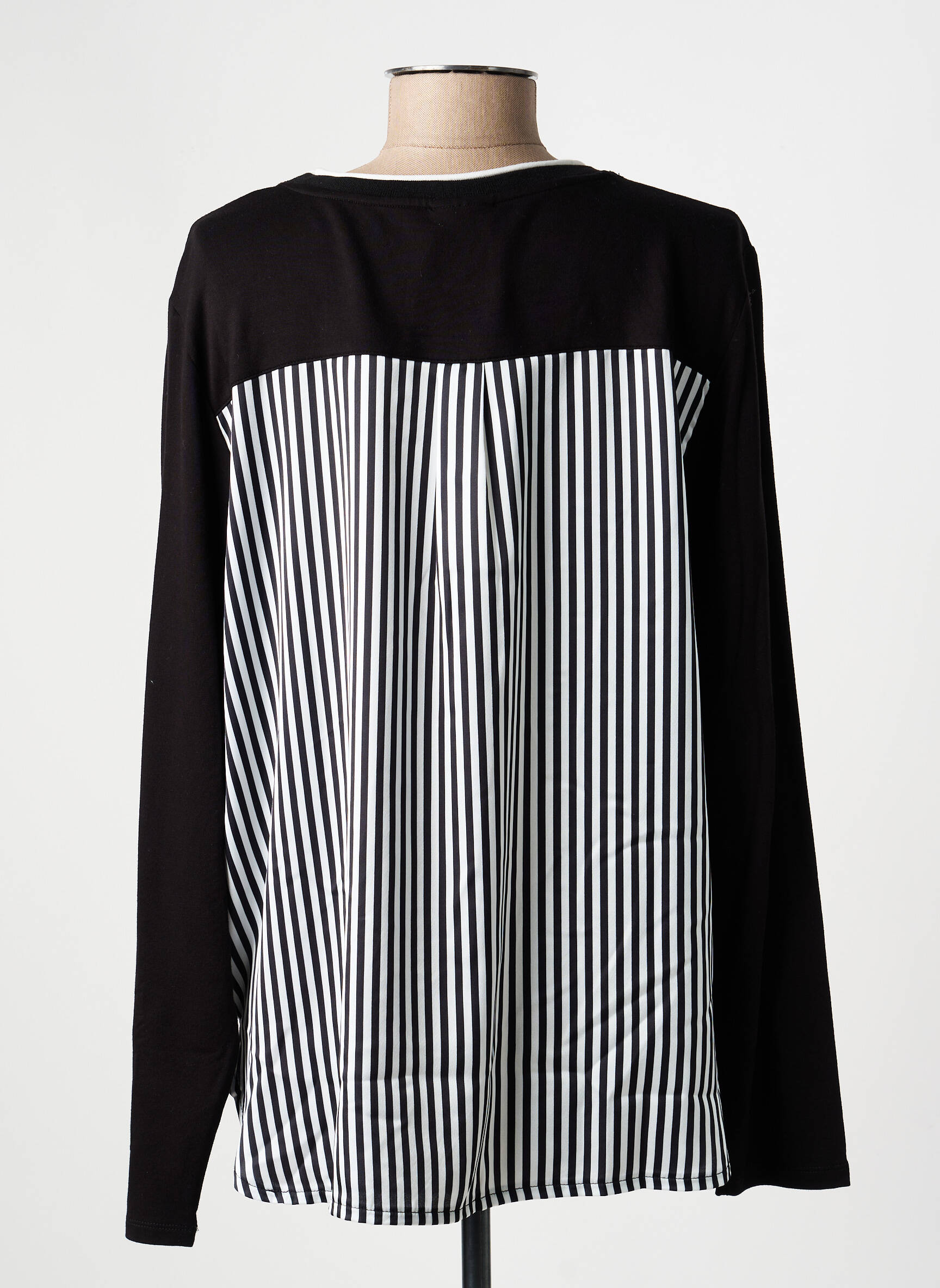 Top manches longues manches longues noir BARBARA LEBEK femme