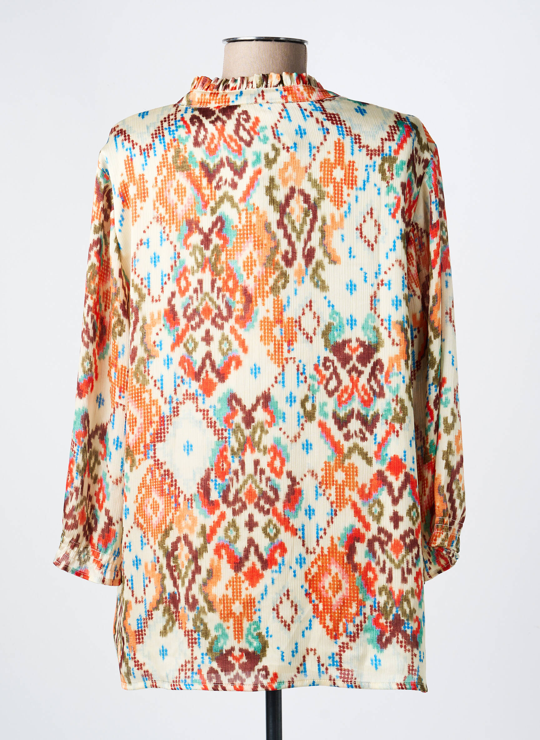 Blouse manches longues manches longues orange JE M'HABILLE COMME ÇA femme