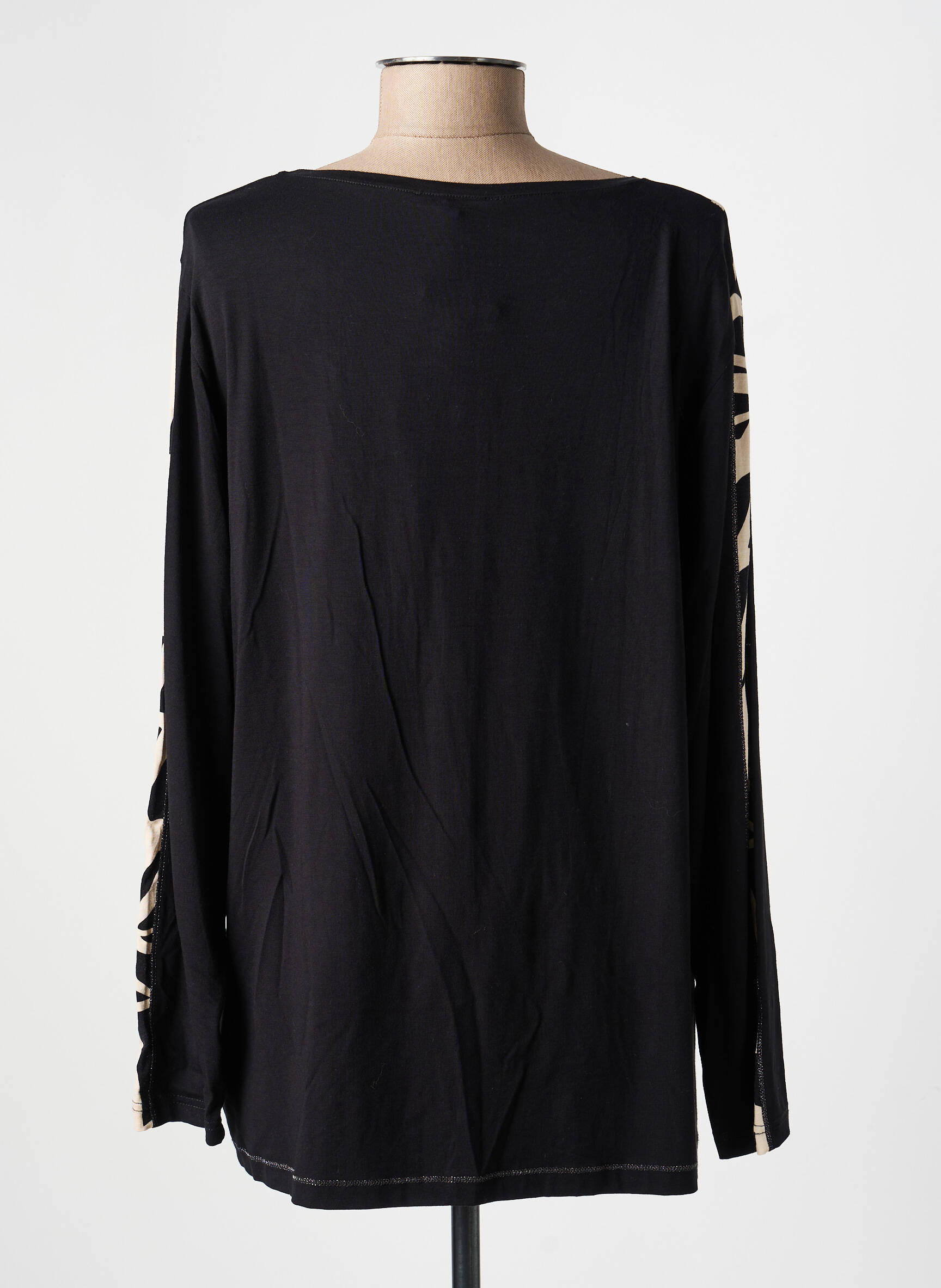 Top manches longues manches longues noir HAJO femme