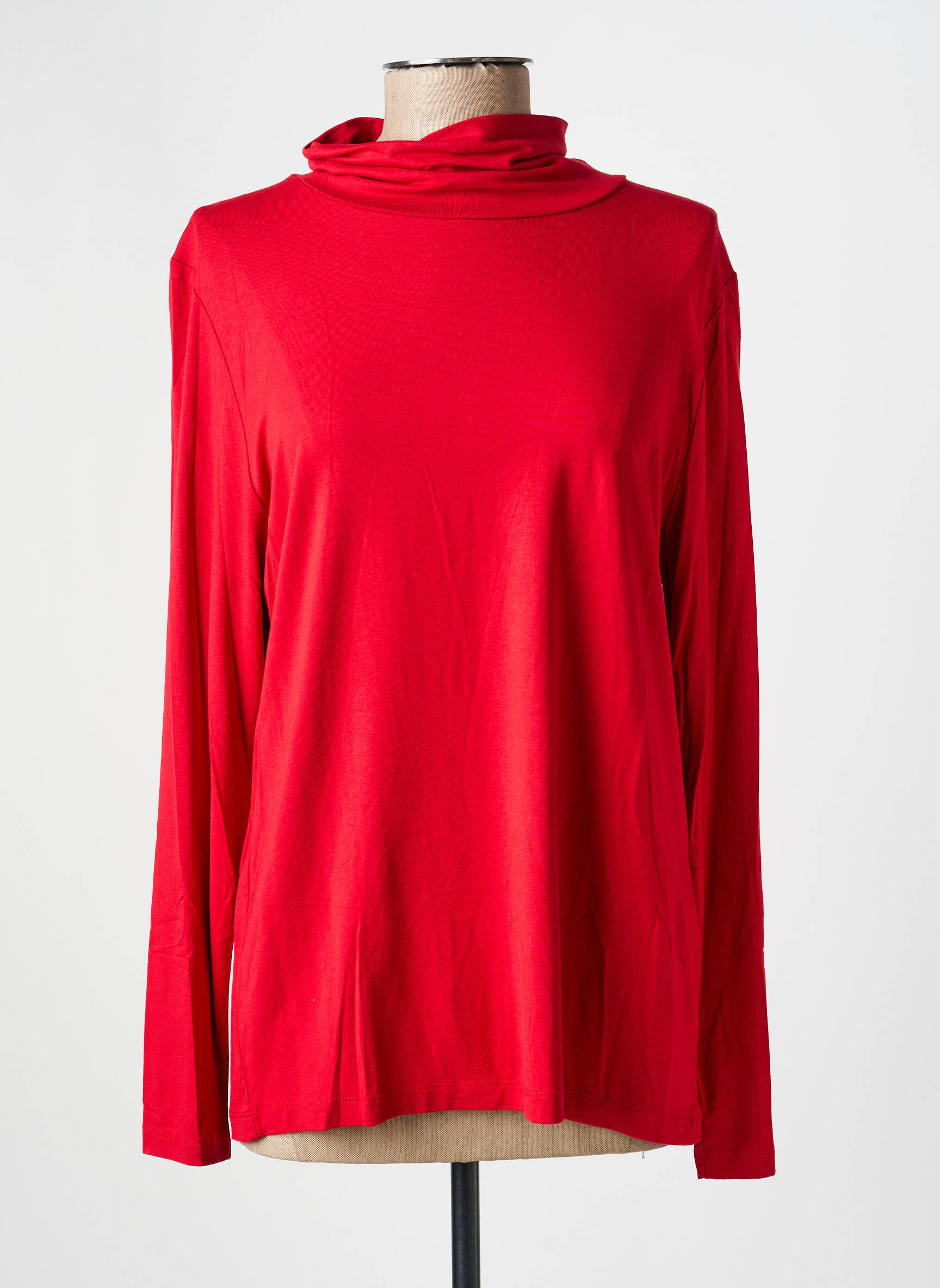 Sous-pull stretch manches longues rouge HAJO femme