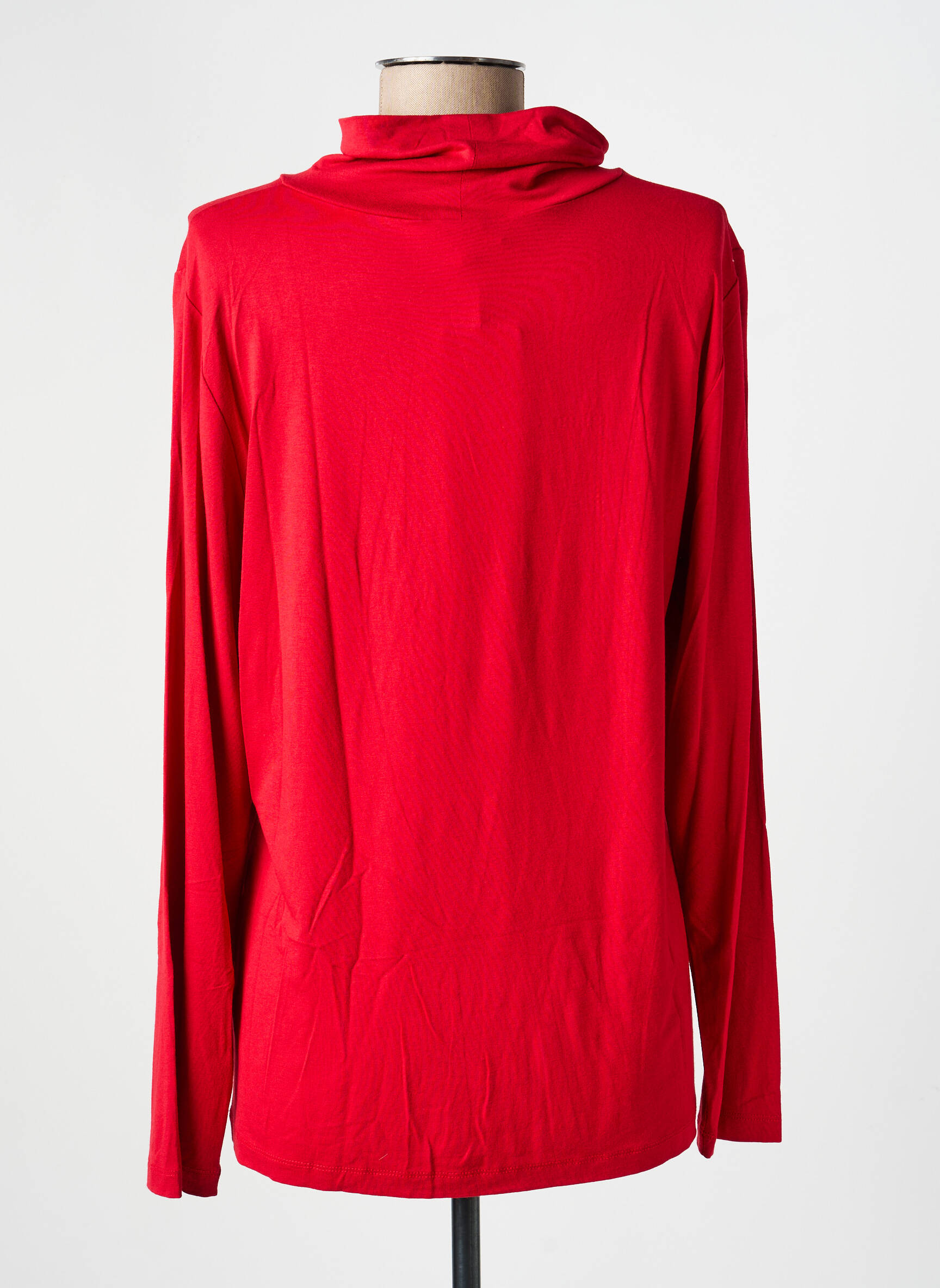 Sous-pull stretch manches longues rouge HAJO femme
