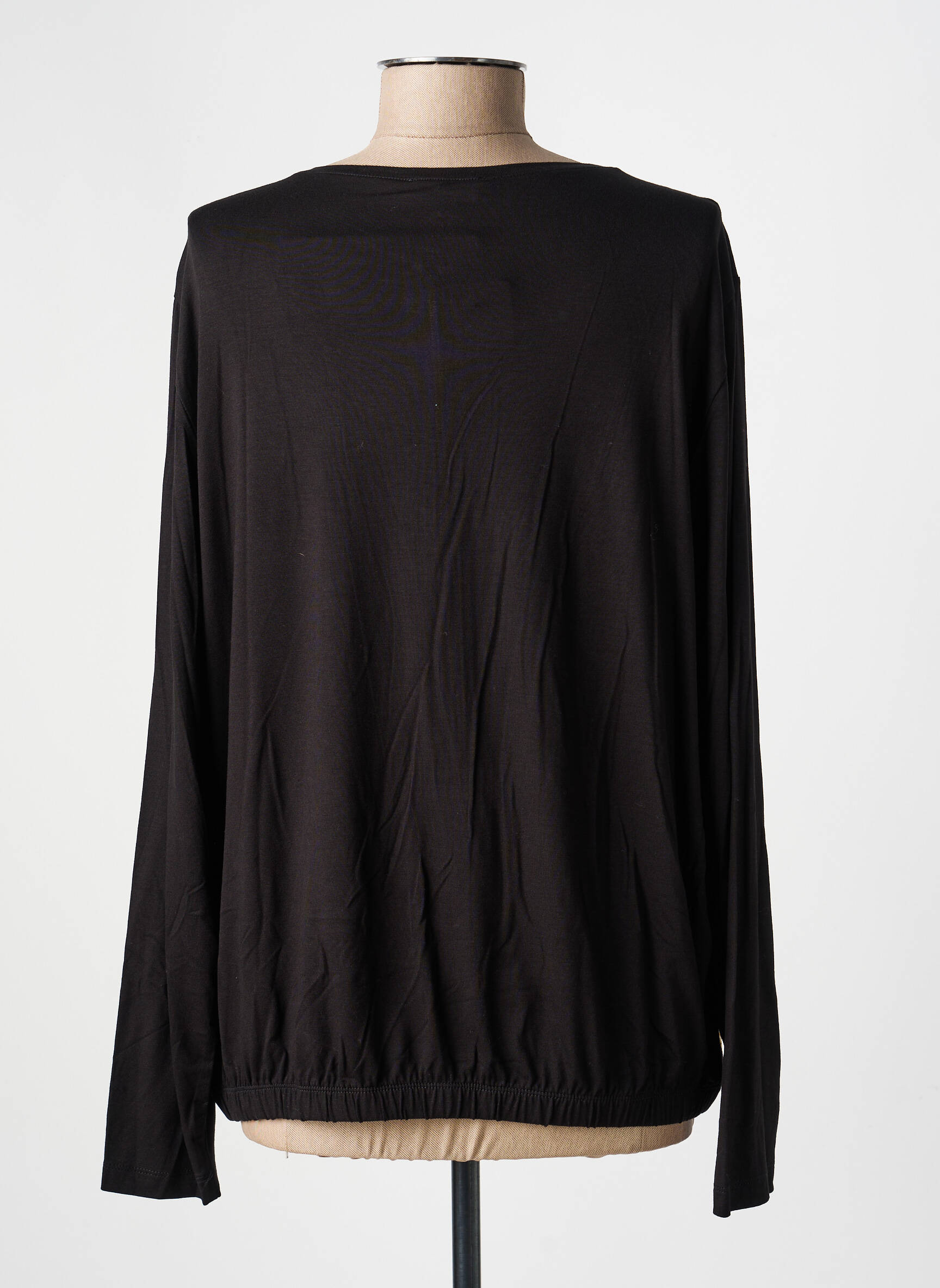 Top manches longues manches longues noir HAJO femme