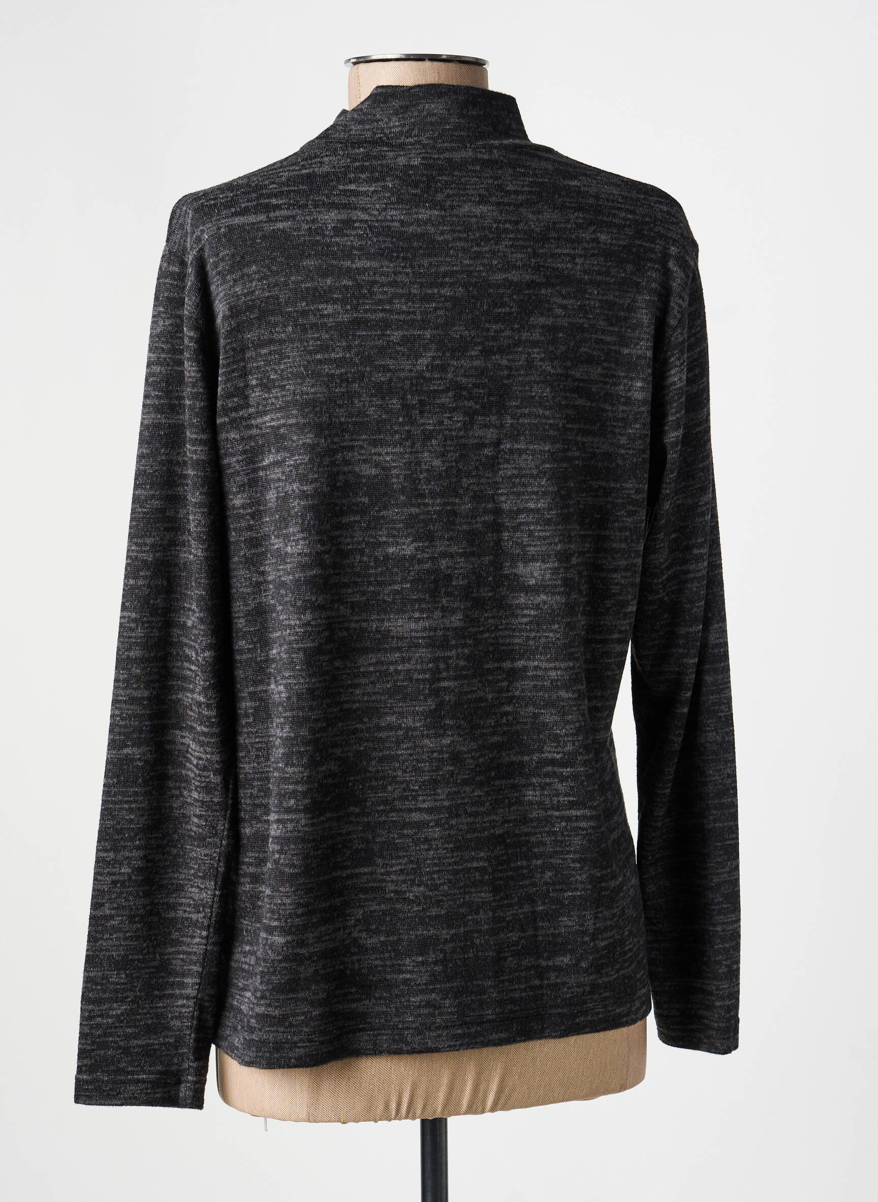 Sous-pull stretch manches longues gris TELMAIL femme