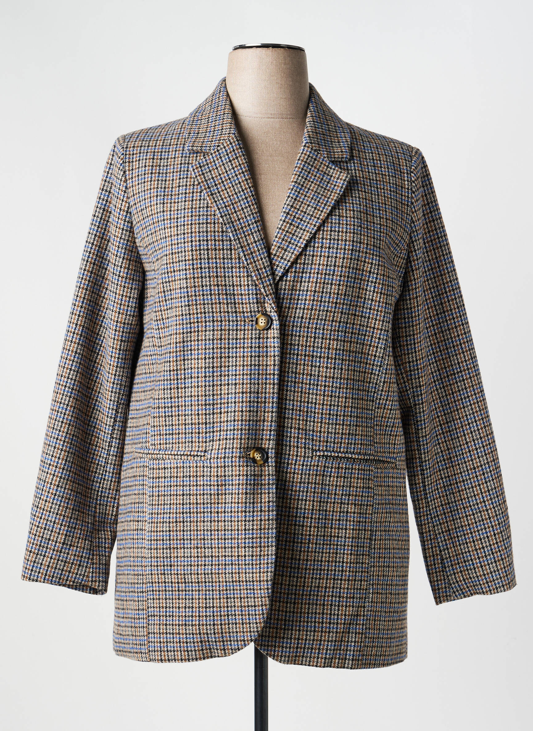 Manteau court poches sans capuche beige CISO femme