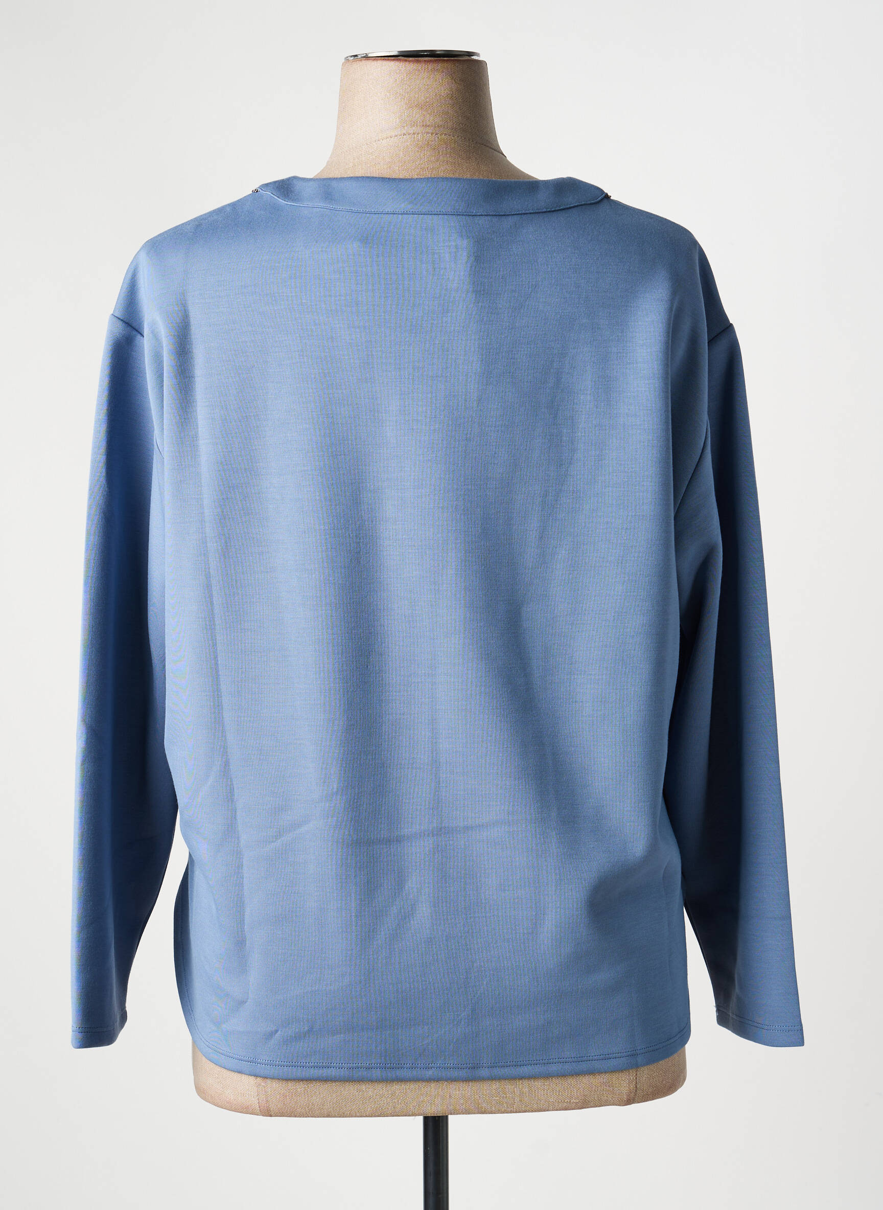 Top manches longues manches longues bleu BARBARA LEBEK femme