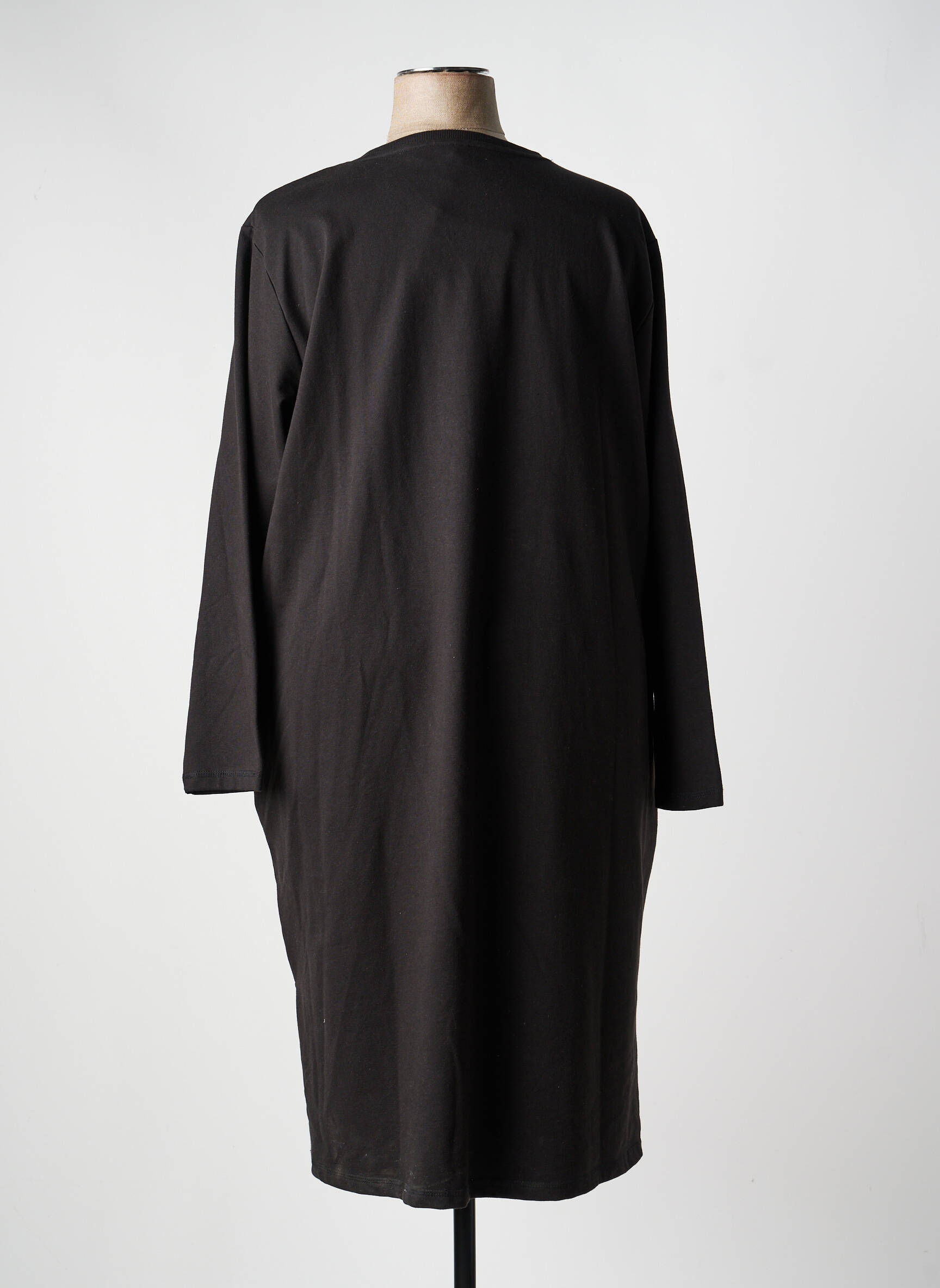 Robe longue manches longues manches longues noir CISO femme