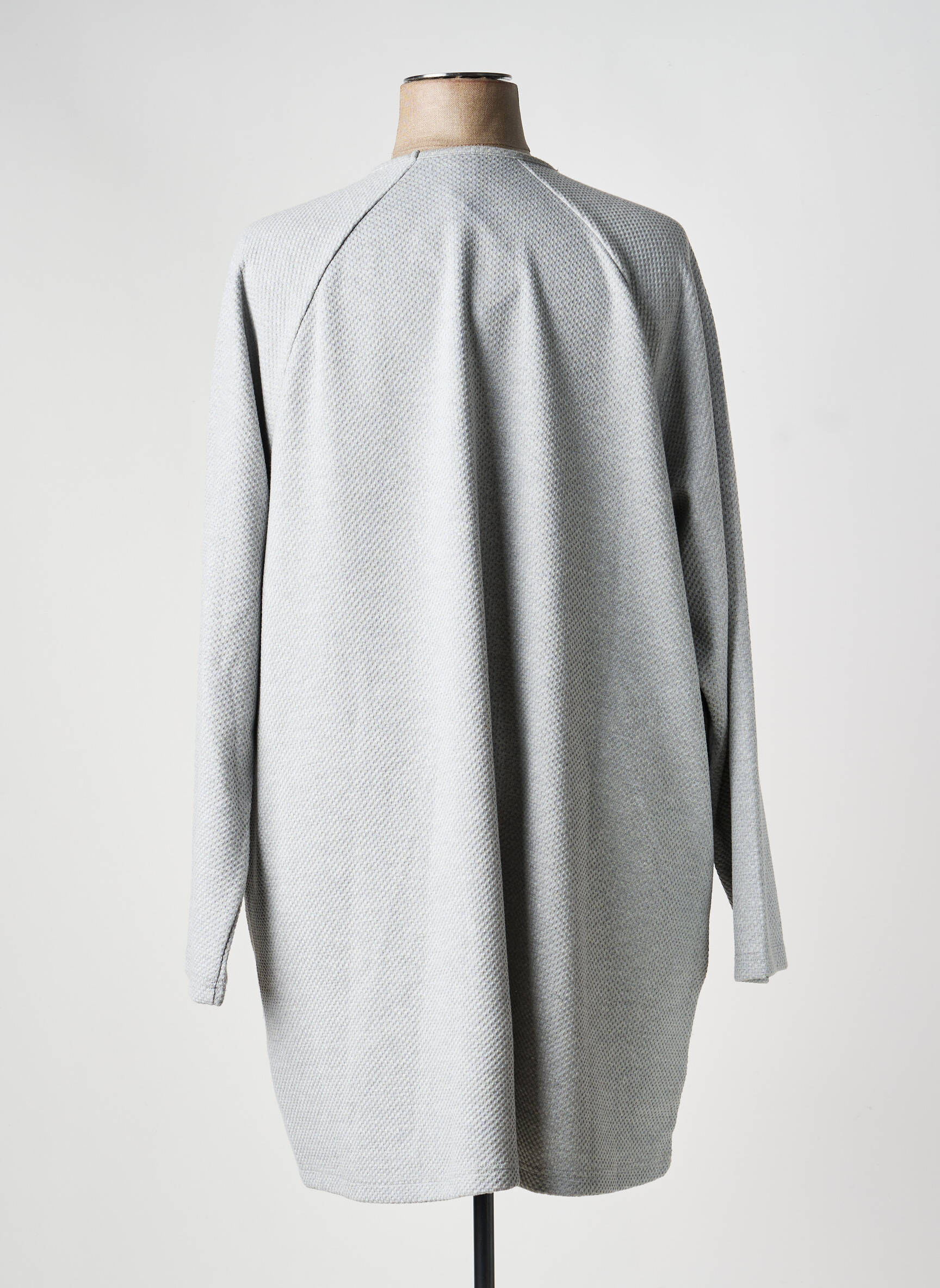 Tunique manches longues col rond gris CISO femme