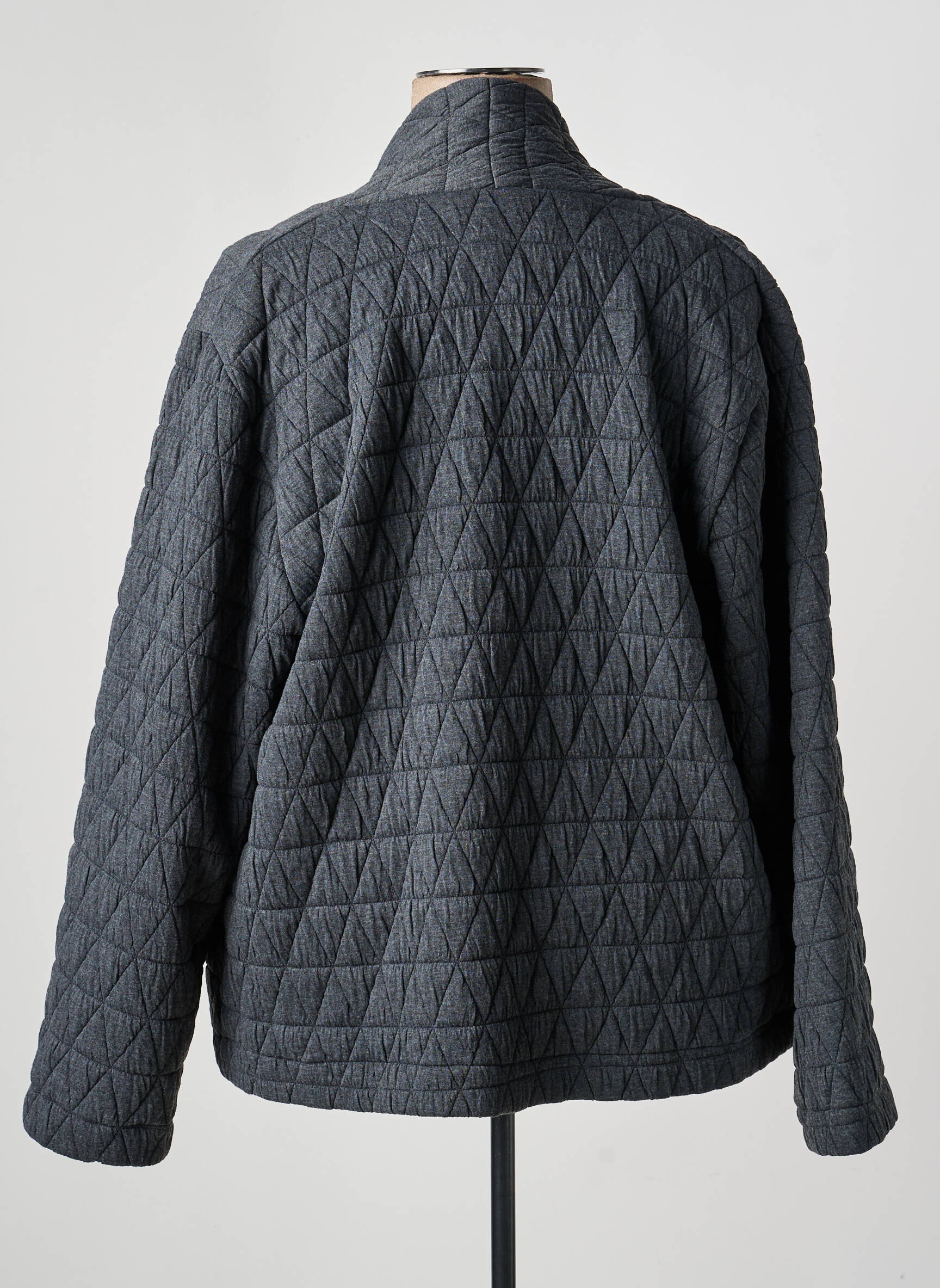 Veste casual coupe droite gris POISSONS BLANCS femme