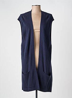 Gilet sans manche coupe droite bleu CECIL femme