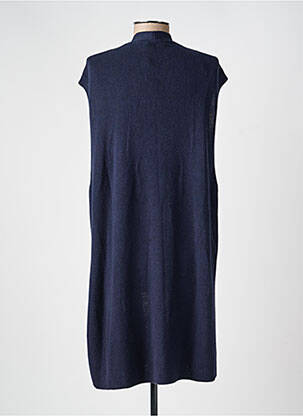 Gilet sans manche coupe droite bleu CECIL femme