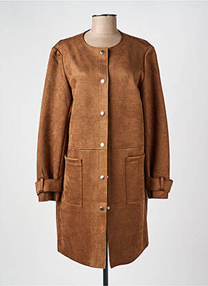 Veste casual col rond marron BETTY BARCLAY femme