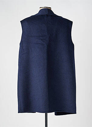 Veste casual col tailleur bleu BARBARA LEBEK femme
