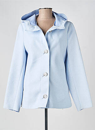 Manteau court capuche a capuche bleu BETTY BARCLAY femme