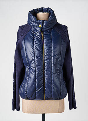 Doudoune poches sans capuche bleu K-DESIGN femme
