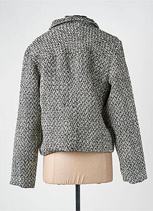 Manteau long fermeture pressionnée sans capuche noir BRANDTEX femme