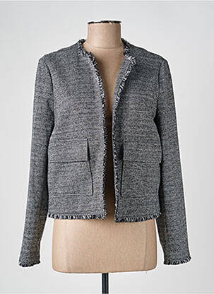 Veste casual col rond noir BETTY & CO femme
