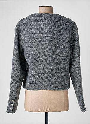 Veste casual col rond gris JULIE GUERLANDE femme
